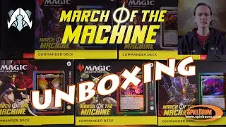 March of the Machine - Commander Decks Unboxing - alle 5 Decks in einem Video - SpielRaum [Deutsch]