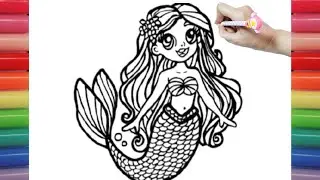 Magical Mermaid Coloring Adventure | Underwater Princess Fun 🌊✨