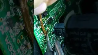 How to desolder and resolder a simple smd chip. ASMR