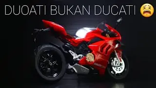 DUOATI BUKAN DUCATI 😫/UNBOXING REVIEW DIECAST MOTORCYCLE HUAYI DUCATI PANIGALE V4 SCALE 1/12
