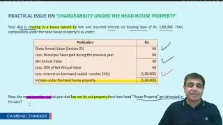 Taxability under House Property by CA Mehul Thakker