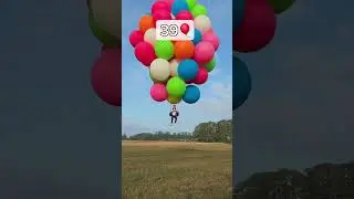 How Many Balloons Does it Take to Fly? @MrBeast Clint Eastwood Reaction