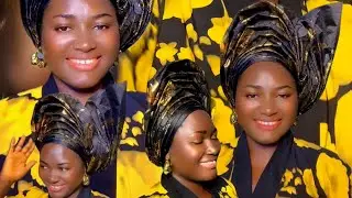 How to Tie Ace gele style by yourself step by step 
