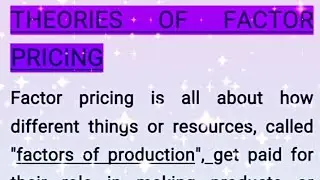 Theories of Factors Pricing | Economics Notes for Law, UPSC, and Competitive Exams | Law Titans
