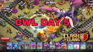 CWL DAY-5😱 TH14 VS TH16 ATTACK 😱