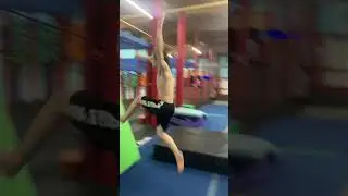 Inward double sideflip attempt!       #shorts #flips #wallflip