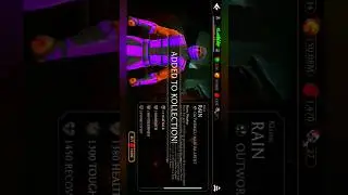 MORTAL KOMBAT MOBILE, I PURCHASED CHARACTER'S CARD KLASSIC RAIN.