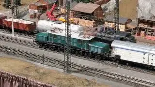 Verkehrsmuseum Dresden: Die Modellbahnanlage in Spur 0