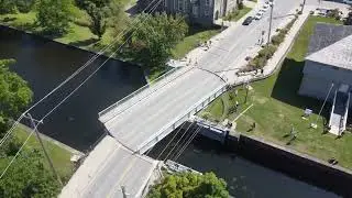 Quick trip through Merrickville Ontario - Swing bridge over the Rideau river