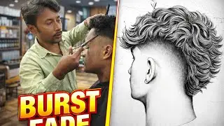 Flawless Textured Burst Fade | Barber Tutorial burst fade haircut ✂️