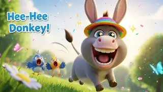Hee-Hee Laughing Donkey 🤣 | मज़ेदार 3D Cartoon Song for Kids | Funny Donkey Dance