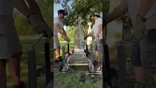 Grave of Catherine Byrne 1818-1861 #gravestone #restoration #timelapse #cemetery #graveyard