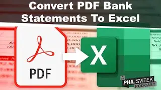 Converting PDF Bank Statements to Excel For Easier Budgeting