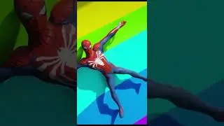 Spiderman Waterslide Ragdoll 🌊 Funny Superhero Fails & Extreme Stunts