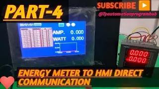 Mistubisi hmi to Schneider energy meter direct communication & wiring| Part -4
