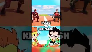 Robin vs Kid Flash Race in Fortnite 😂 | #fortnite #teentitansgo