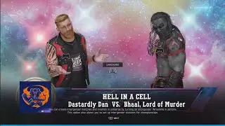 DWU dastardly dan has a rematch with bhall in a hell in the cell