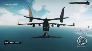 Just Cause 4 Flying a jet into a cargo plane