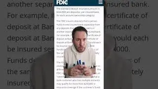 Federal Deposit Insurance Corporation insures you up to $250,000