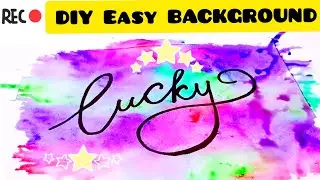 DIY Easy watercolour Background technique #quarantineart  #homedeco #easypaint  #easyart #waterpaint