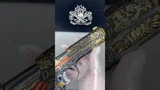 #springfield #trump #customguns #miami #americangoldenweapons #engraving #goldengun