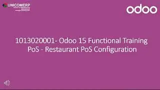 1013020001 | Odoo 15 Training | POS - Restaurant POS Configuration