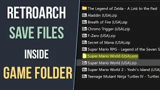 RetroArch Save Files Inside the Game/ROM Folder