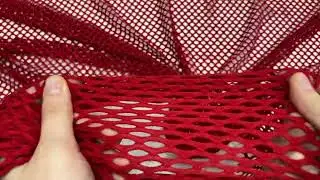 Fishnet Mesh- Strawberry Red #12959