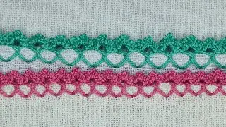 Maravillosa | Orillas para Servilletas de una Sola vuelta | Orillas a Crochet.