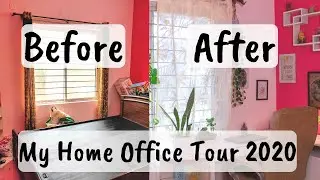 My Minimalist Home Office Tour 2020|Home Office Setup India|Home Office Design Ideas for Small Space