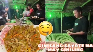 GINISANG SAYOTE WITH GINILING | Napasarap ang kain namin