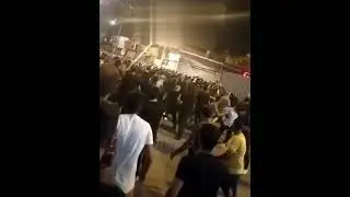 More clashes in Tehran this evening!The regime is shutting down the internet so only limited footage