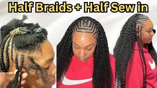 HOW TO: 5 Easy Methods to do half sewin half braids
