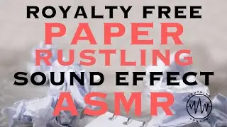 Paper Rustling Sound Effect / Black Screen - 10 Hour High Quality ASMR