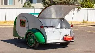 1947 Kit Kamper 🛻 Time Capsule Trailer With WWII DNA! #kitkamper, #1947trailer, #vintagetrailer, #