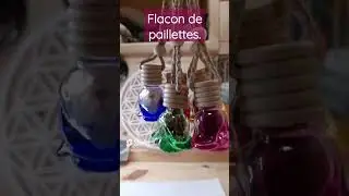 FLACON EN VERRE COLOR&Eacute; FORME FLEUR #beebeecraft