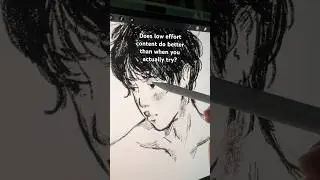 Does low effort content do better? #art #illustrators #drawing #procreate #artist #art #sketch