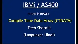 IBMi (AS400) - Compile Time Data Array - IBM i / AS400
