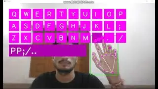 OpenCV based virtual keyboard. #opencv