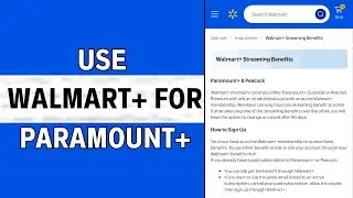 How To Use Walmart Plus for Paramount Plus | Walmart+ Paramount+ Bundle 2025