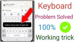 How to fix unable to receive audio. try again later problem/unable to receive audio. try again later