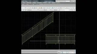 Make automatic handrail elevation Auto CAD