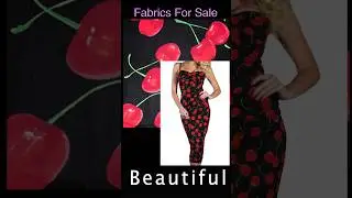 Beautiful Cherry Print Fabrics For Sale for Making stunning dresses