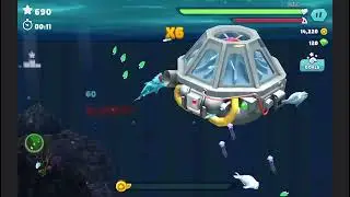 Satisfying Gameplay with Ice Shark in Hungry Shark Evolution! Ep # 64 #hungrysharkevolution #gaming