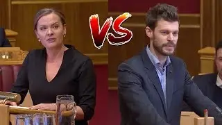 Bjørnar Moxnes (R) blir utfordret av Jorunn Lossius (KrF) om revolusjon