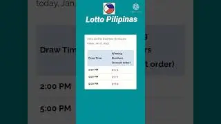 lotto result today 9pm january 6 2022 #2d #3d #6d #megalotto #superlotto #lottoresult #lotto