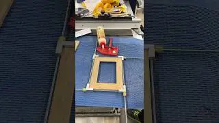 Reclaimed picture frame assembly.  #woodworking #pictureframes #assembly #process #howto