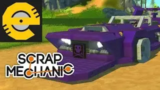 Enginerd Scrap Mechanic Creations - Transforming Flying Bosozoku Car