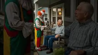 Evil Clown pounces while Darlene is at the police station #evilclown
