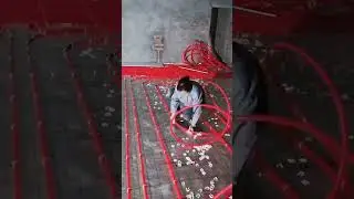Electric wire installation under floor